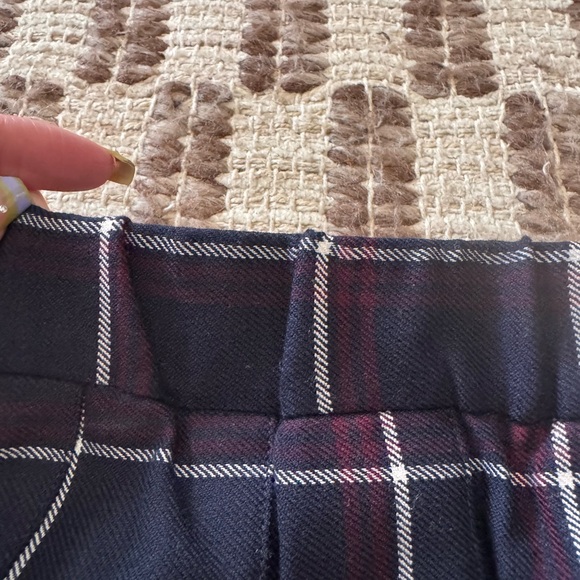 Eloquii Navy Plaid Skater Skirt - Picture 5 of 6